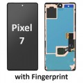  Google Pixel 7 LCD / OLED touch screen with frame and fingerprint  (Original Service Pack) [Black] G949-00322-01